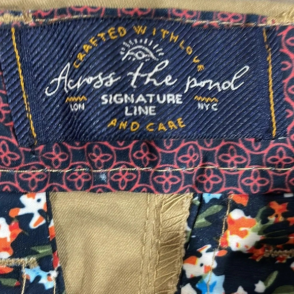 NWT Across The Pond ATP Signature Line Slim Fit Stretch Chino Tan 29x30 - Picture 11 of 16